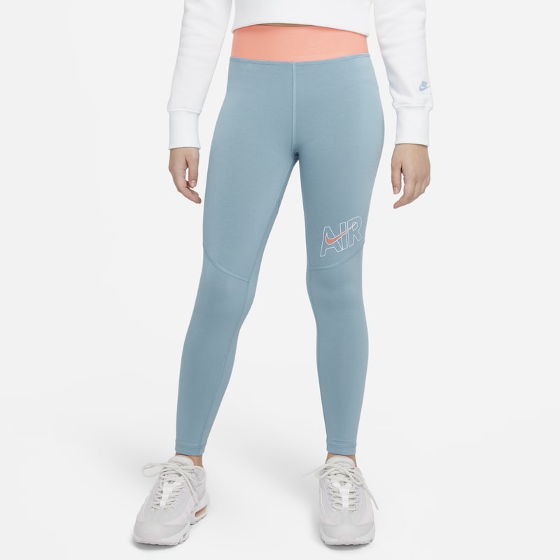 Leggings Nike Air Essentials för ungdom (tjejer) - Blå