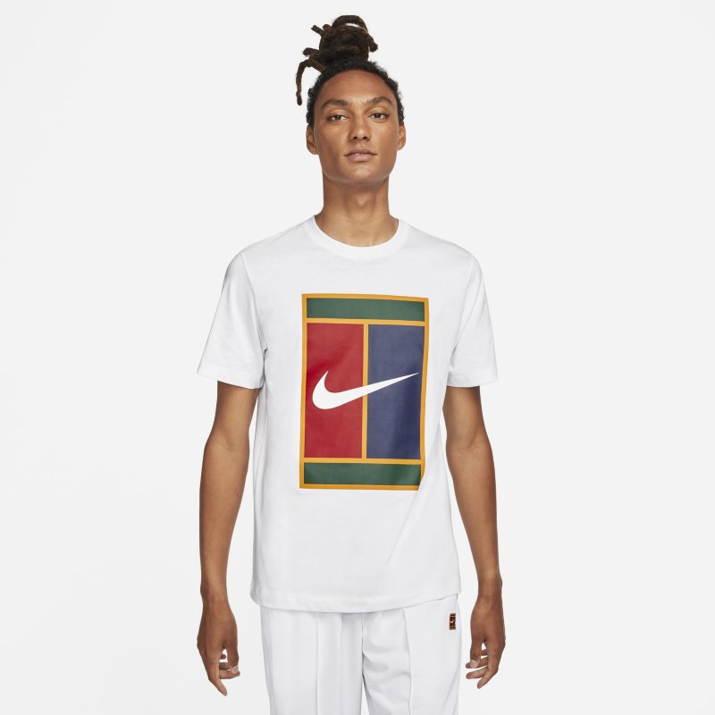 NikeCourt Men's Logo Tennis T-Shirt - White