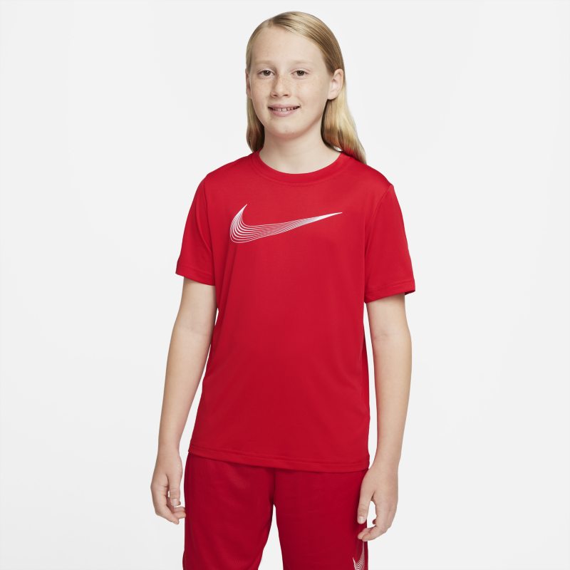 Nike Dri-FIT Camiseta de entrenamiento de manga corta - Niño - Rojo Nike