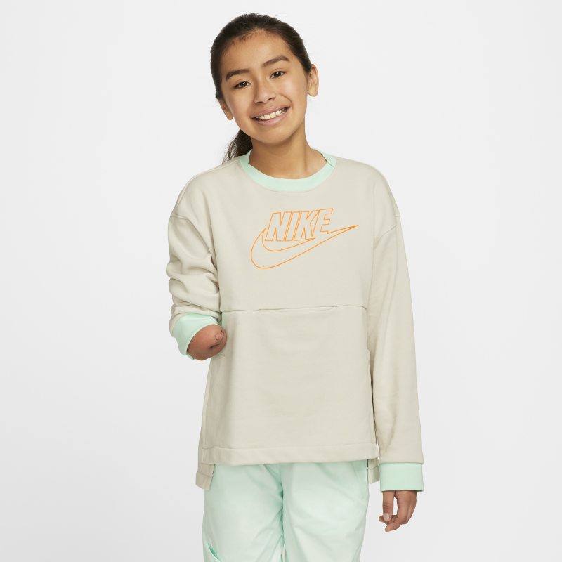 Bluza dresowa z dzianiny dla dużych dzieci Nike Sportswear Kids Pack - Szary