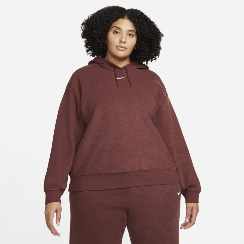 Nike Sportswear Essentials Women's Plush Hoodie - Brown
