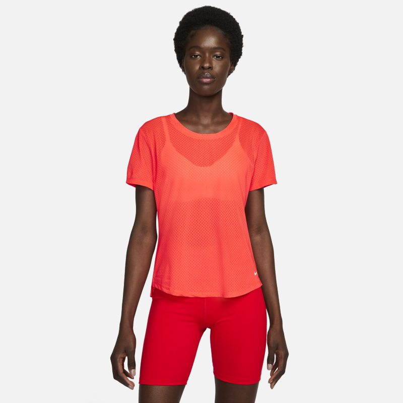 Nike Dri-FIT One Breathe Women's Short-Sleeve Training Top - Red