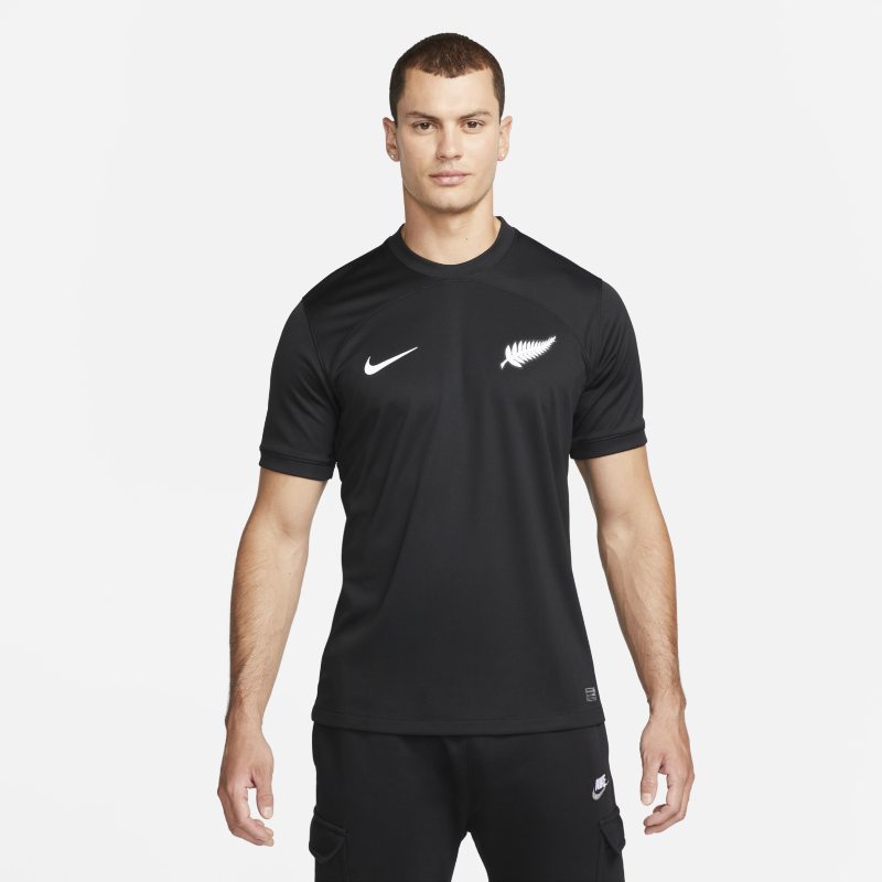 Męska koszulka piłkarska Nike Dri-FIT Nowa Zelandia Stadium 2022/23 (wersja wyjazdowa) - Czerń