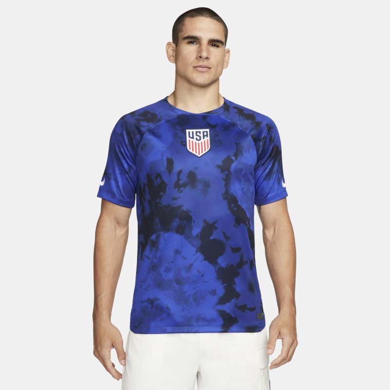 Męska koszulka piłkarska Nike Dri-FIT USMNT 2022/23 Stadium (wersja wyjazdowa) - Niebieski