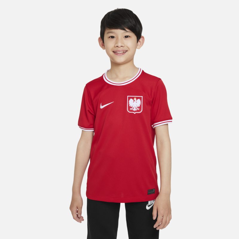 Poland 2022/23 Stadium Away Older Kids' Nike Dri-FIT Football Shirt - Red
