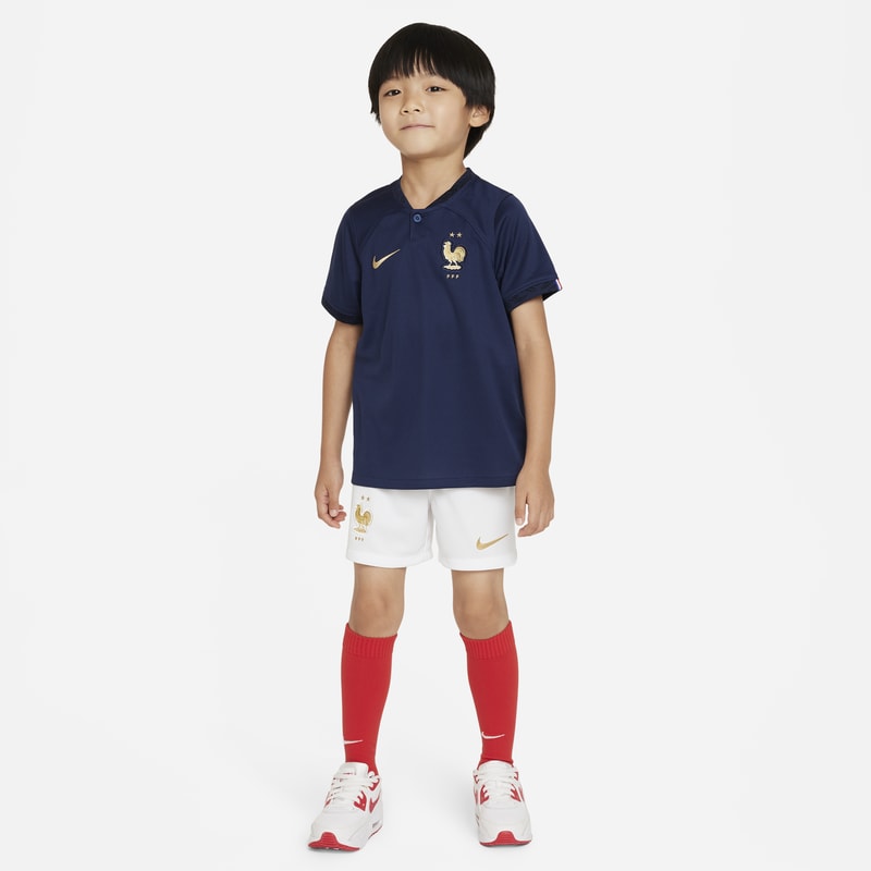 Strój piłkarski dla małych dzieci Nike FFF 2022/23 (wersja domowa) - Niebieski