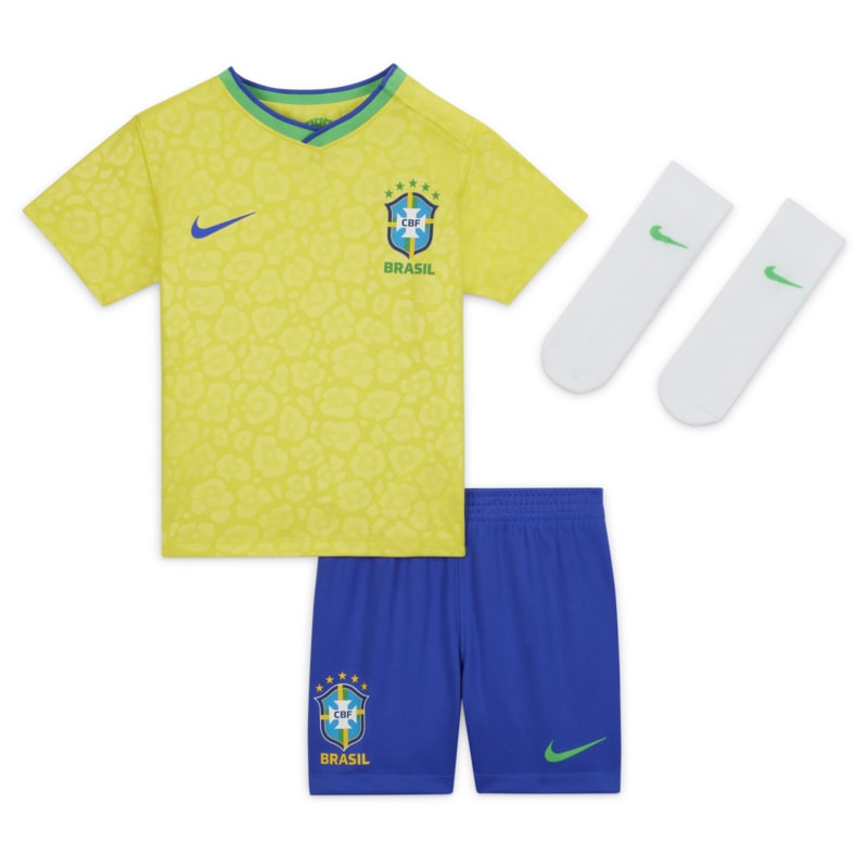 Strój piłkarski dla niemowląt i maluchów Brazylia 2022/23 (wersja domowa) - Żółć