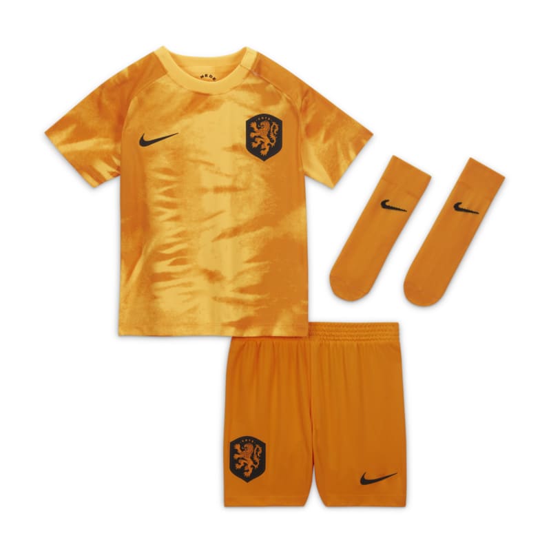 Strój piłkarski dla niemowląt i maluchów Holandia 2022/23 (wersja domowa) - Pomarańczowy