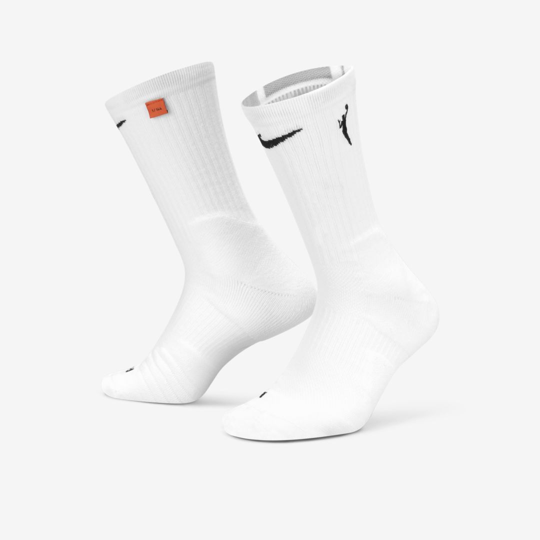 Nike Wnba Elite  Basketball Crew Socks In White