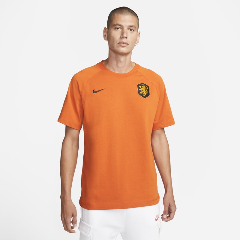 Męska koszulka piłkarska Nike Holandia - Pomarańczowy