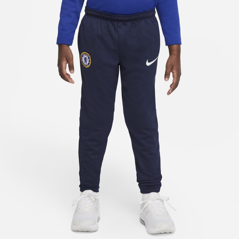 Spodnie piłkarskie dla małych dzieci Nike Dri-FIT Chelsea FC Academy Pro - Niebieski