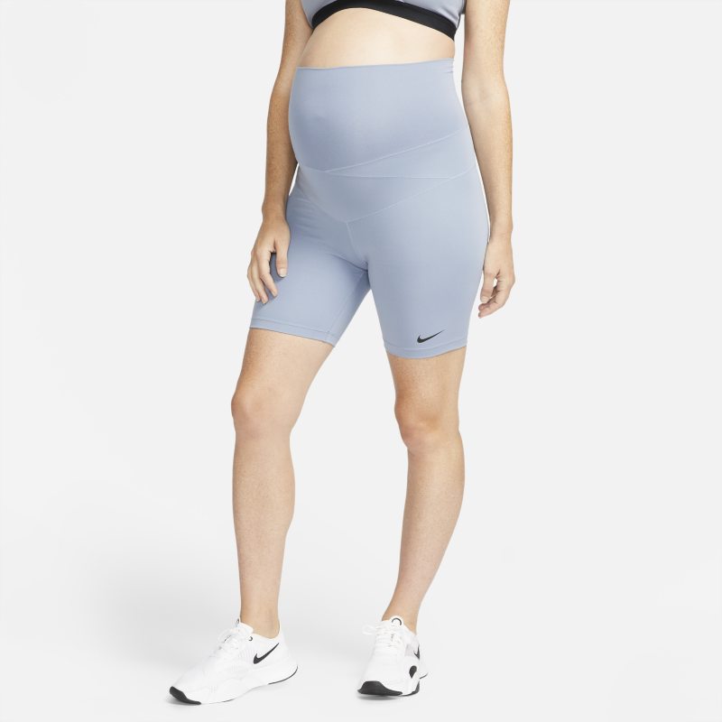 Image of Nike One (M) Dri-FIT Damesshorts van 18 cm (zwangerschapskleding) - Grijs