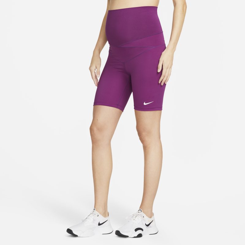 Image of Nike One (M) Damesshorts (18 cm, zwangerschapskleding) - Paars