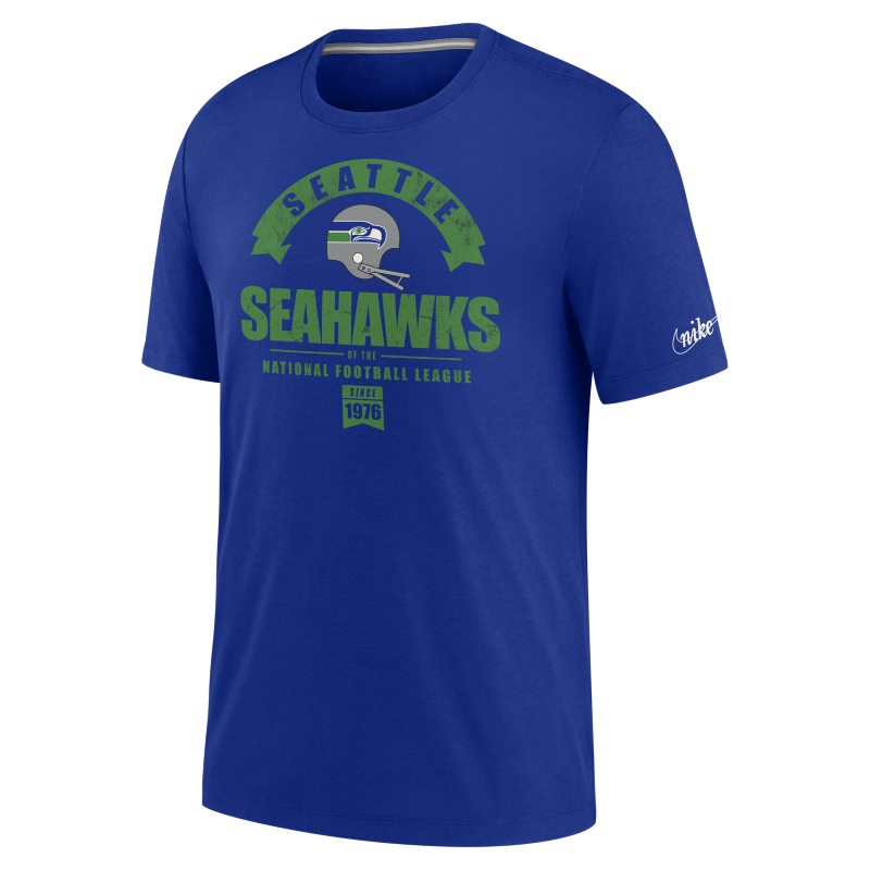 Nike Historic (NFL Seahawks) Camiseta Tri-Blend - Hombre - Azul Nike