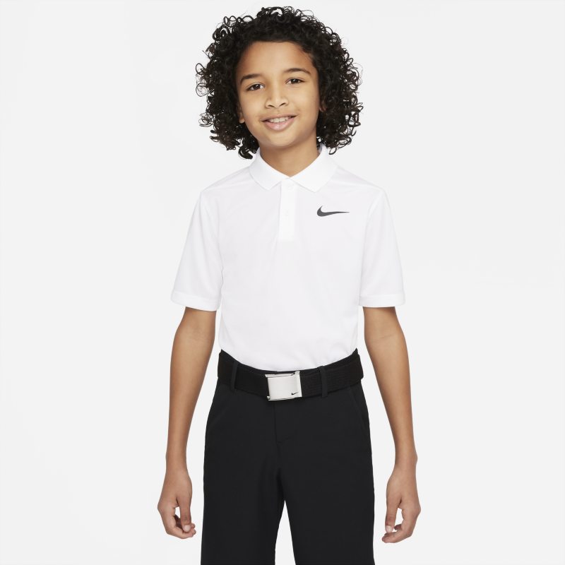Nike Dri-FIT Victory Older Kids' (Boys') Golf Polo - White