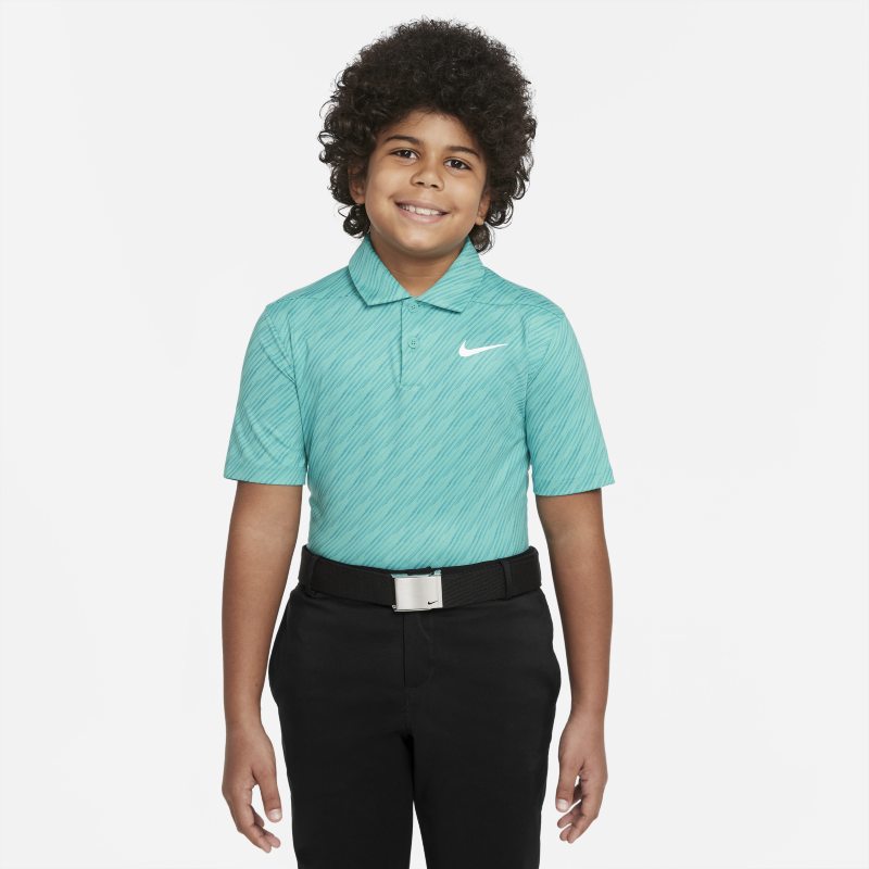 Nike Dri-FIT Victory Older Kids' (Boys') Printed Golf Polo - Green