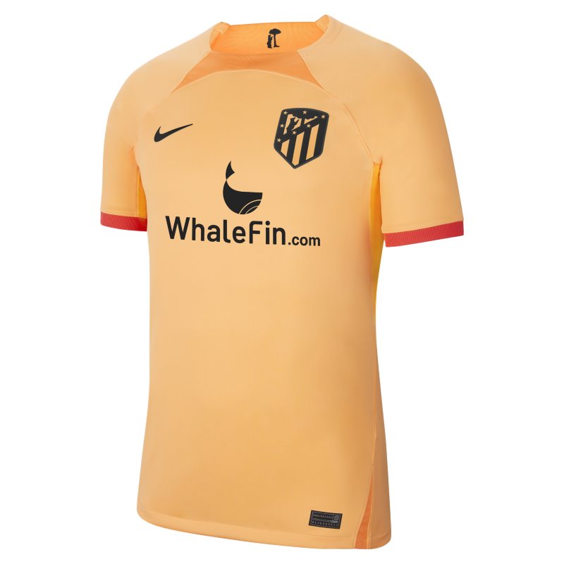3e maillot de football Nike Dri-FIT Atlético Madrid 2022/23 Stadium pour homme - Orange