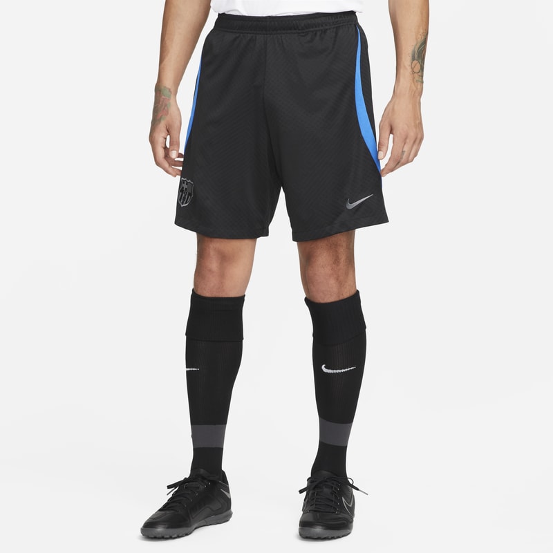 F.C. Barcelona Strike Men's Nike Dri-FIT Knit Football Shorts - Black