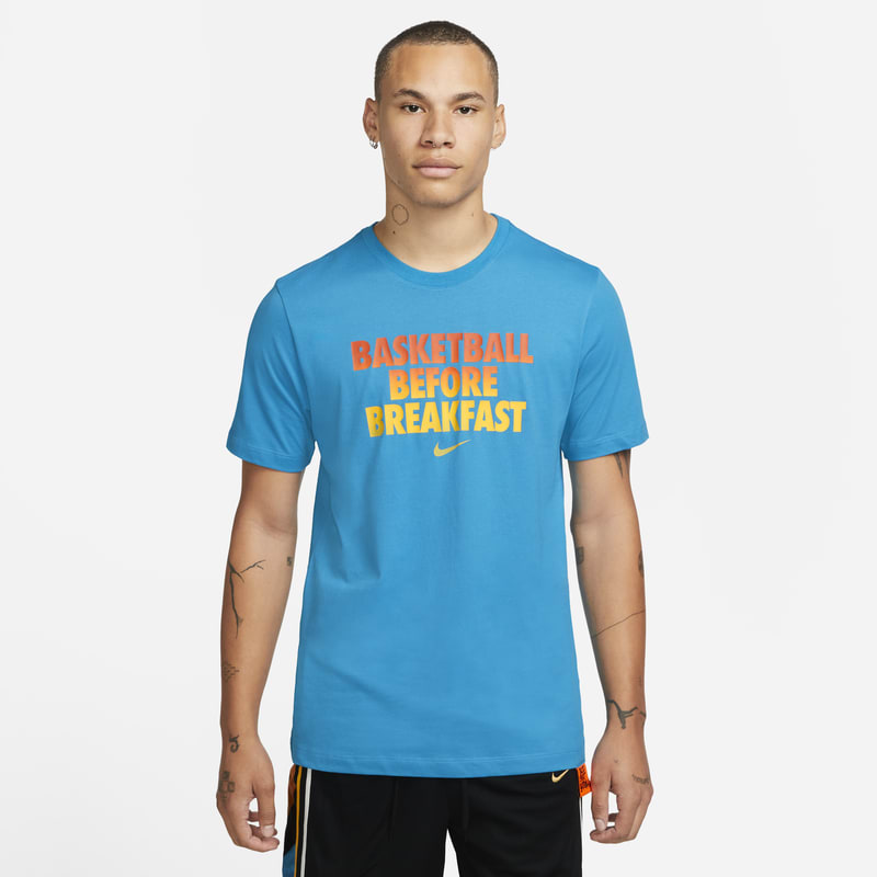 Męski T-shirt do koszykówki Nike Dri-FIT - Niebieski