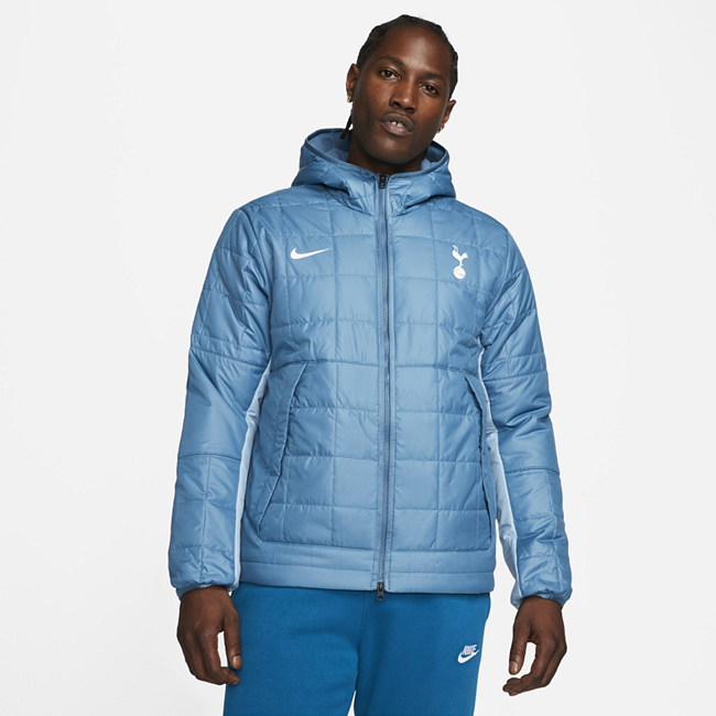 Tottenham Hotspur Nike hettejakke med fleecefôr til herre - Blue