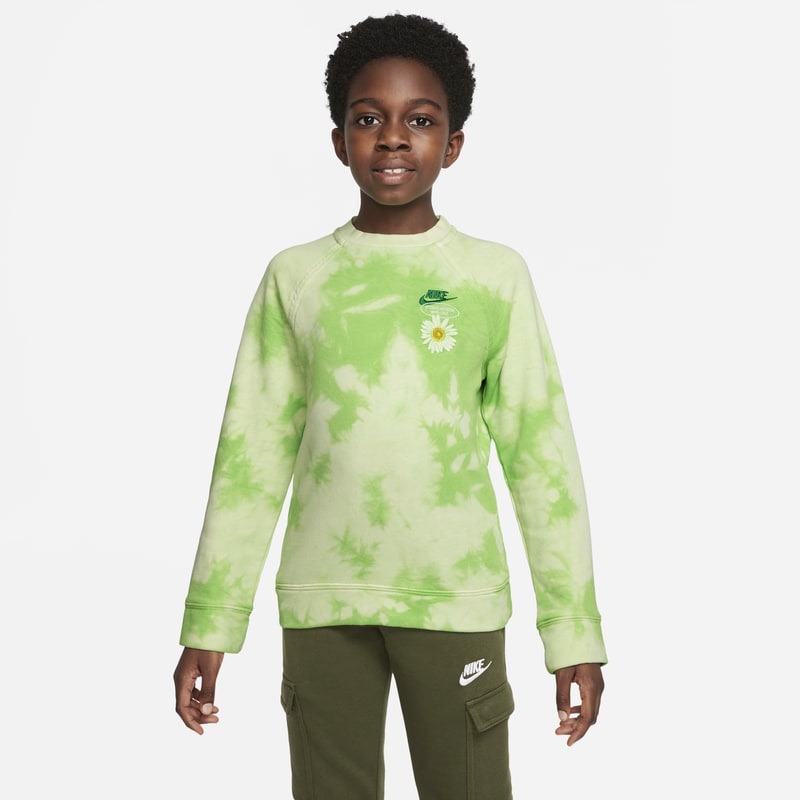 Sweatshirt i frotté Nike Sportswear för ungdom (killar) - Grön