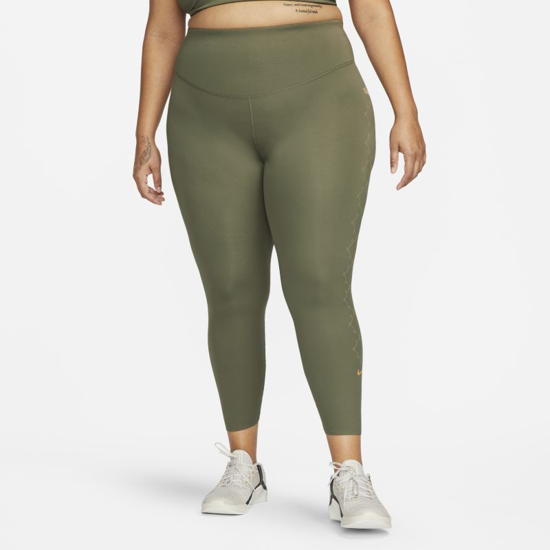 Leggings Nike One Luxe i 7/8-längd med medelhög midja för kvinnor - Grön