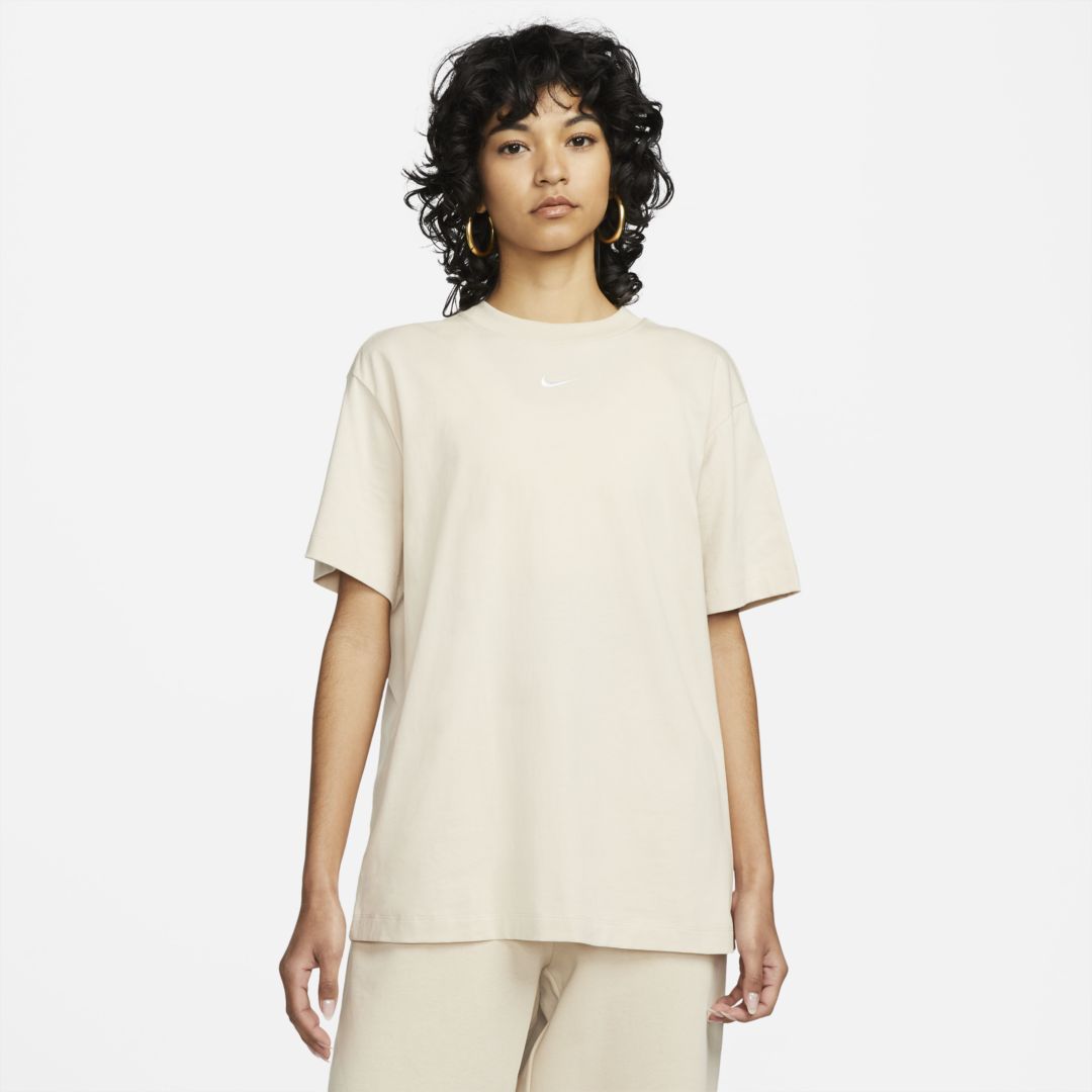 Nike Sportswear Essentials Women's T-shirt In Sanddrift,white