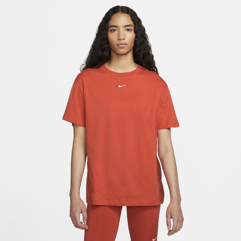 T-shirt damski Nike Sportswear Essentials - Pomarańczowy