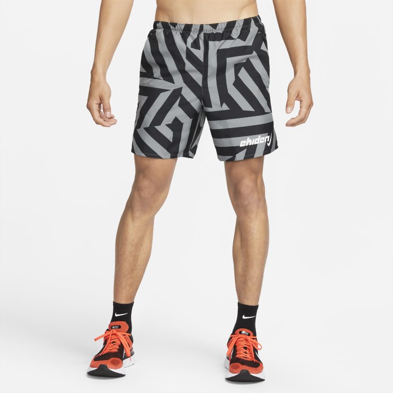 Löparshorts Nike Challenger Ekiden 18 cm med innerbyxor för män - Grå