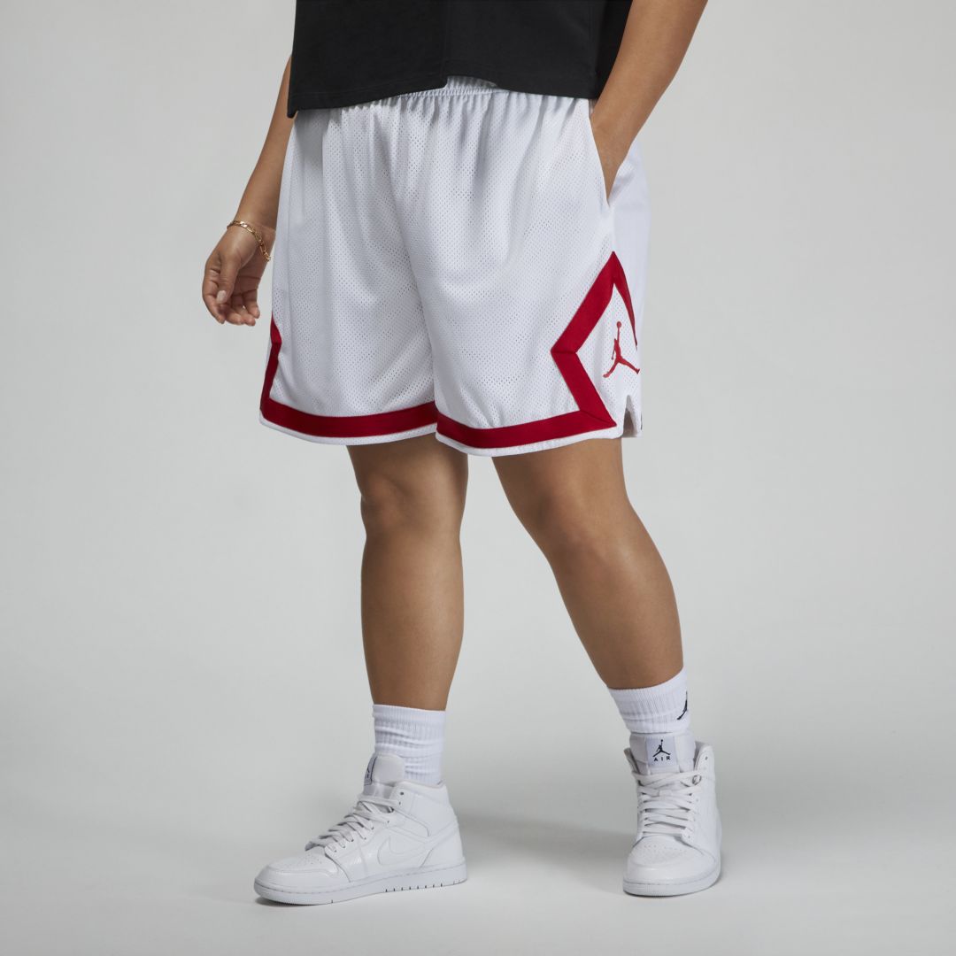 Jordan Women's  (her)itage Diamond Shorts (plus Size) In White
