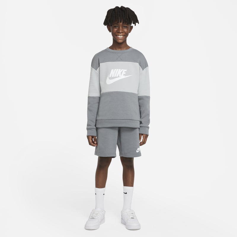 Nike Sportswear Older Kids' French Terry Tracksuit - Grey