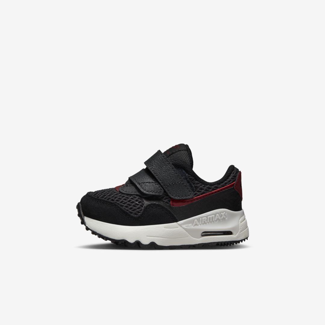 Nike Air Max Systm Baby/toddler Shoes In Black/anthracite/summit White/team Red