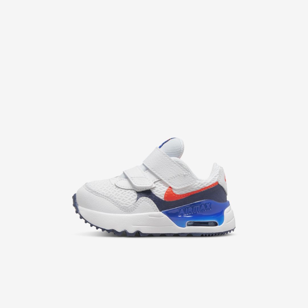 Nike Air Max Systm Baby/toddler Shoes In White,midnight Navy,game Royal,bright Crimson