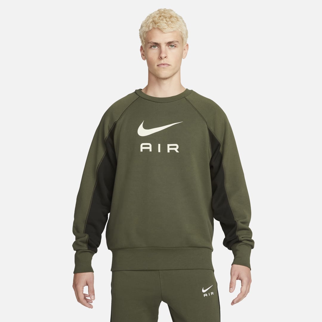 Nike Men's  Sportswear Air French Terry Crew In Green