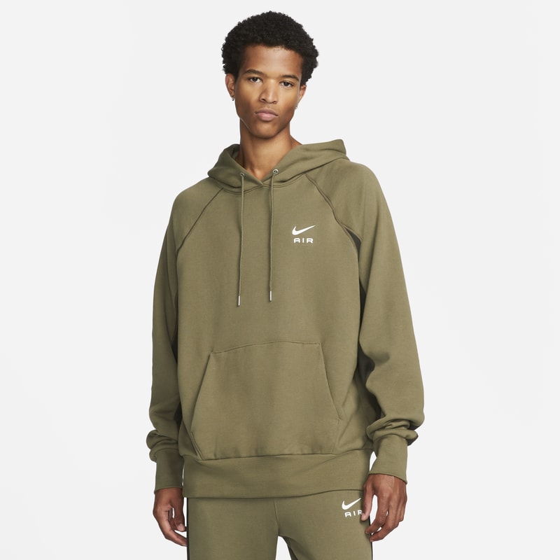 Nike Air Men's French Terry Pullover Hoodie - Green
