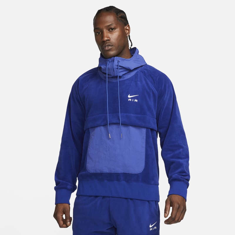 Nike Air Men's Winterized Pullover Hoodie - Blue