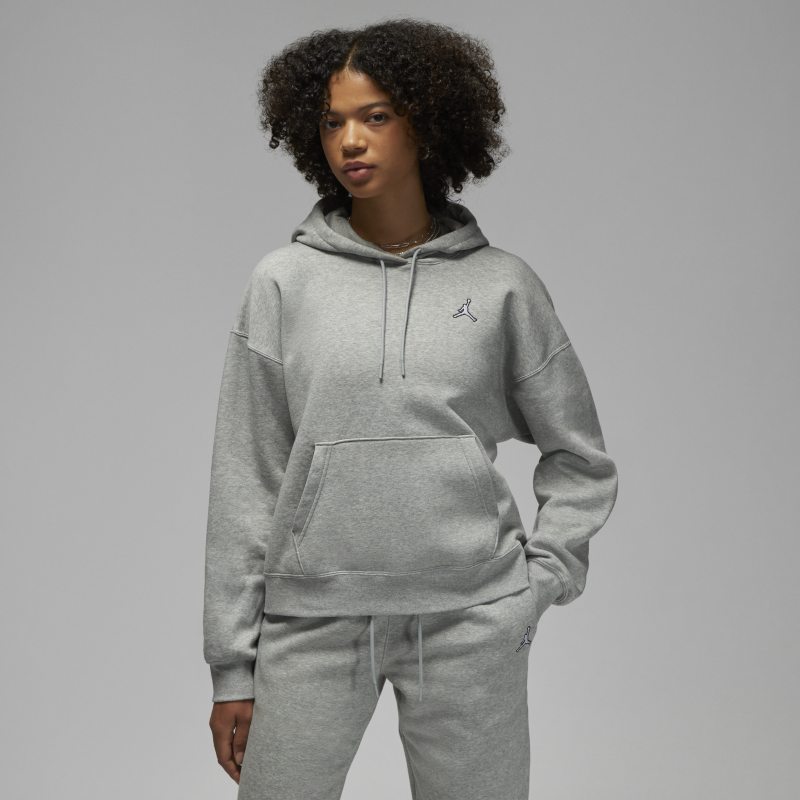 Jordan Brooklyn Women's Fleece Pullover Hoodie - Grey