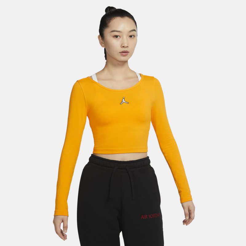 Koszulka damska Jordan Flight - Żółć