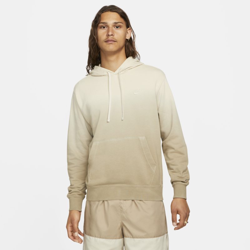 Nike Sportswear Club Fleece+ Men's French Terry Dip-Dyed Pullover Hoodie - Brown