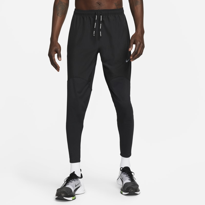 Męskie spodnie startowe z wszytą bielizną Nike Dri-FIT - Czerń