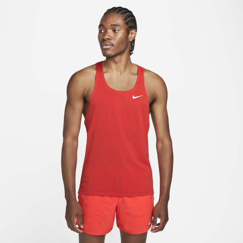 Męska startowa koszulka bez rękawów Nike Dri-FIT Fast - Czerwony