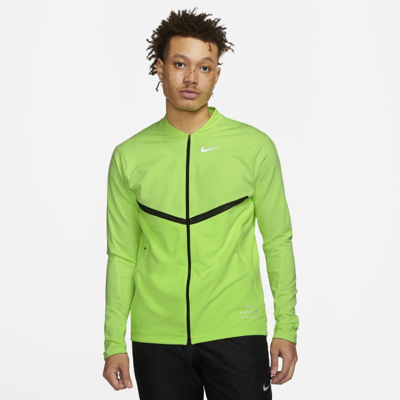 Nike Dri-FIT Run Division Men's Full-Zip Running Top - Green