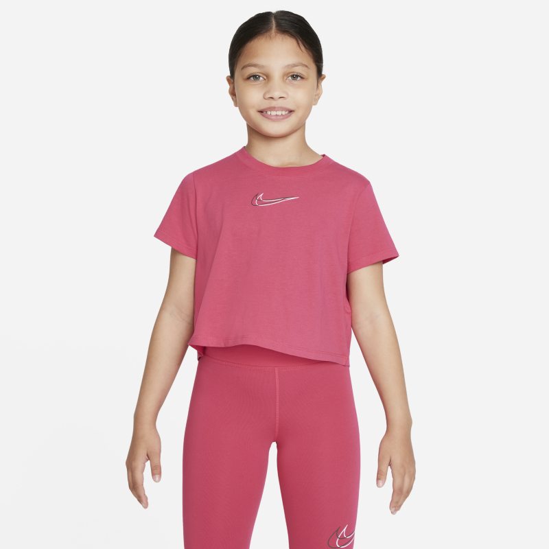 Nike Sportswear Older Kids' (Girls') Cropped Dance T-Shirt - Pink