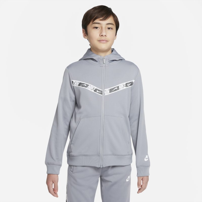 Nike Sportswear Older Kids' (Boys') Full-Zip Hoodie - Grey