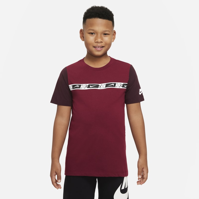 Koszulka z krótkim rękawem dla dużych dzieci Nike Sportswear - Czerwony