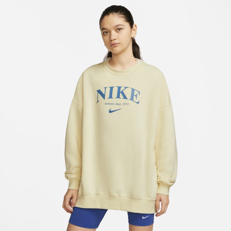 Damska bluza z dzianiny o kroju oversize Nike Sportswear Essentials - Biel
