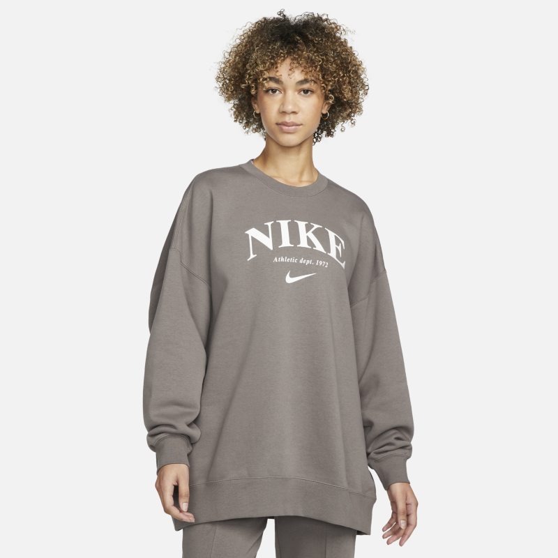 Damska bluza z dzianiny o kroju oversize Nike Sportswear Essentials - Szary