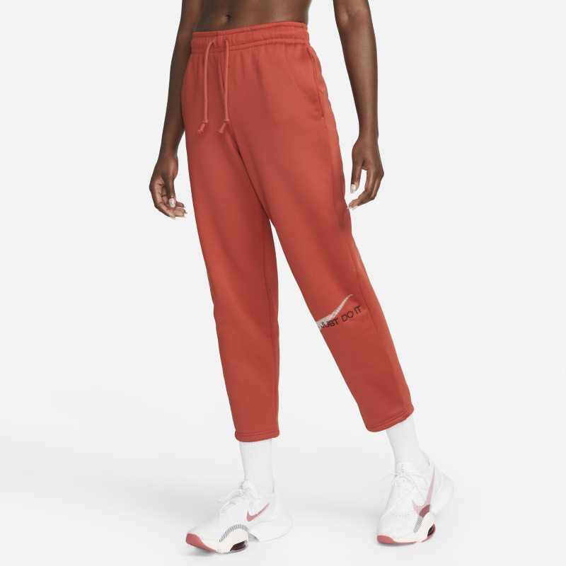 Träningsbyxor med tryck Nike Therma-FIT All Time för kvinnor - Röd