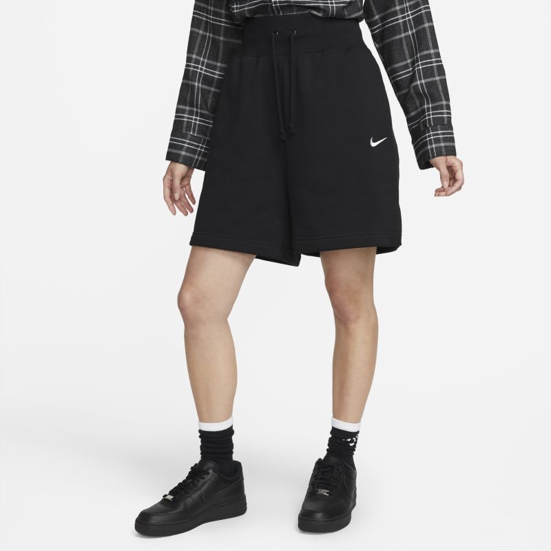 Nike Sportswear Phoenix Fleece Women's High-Waisted Shorts - Black