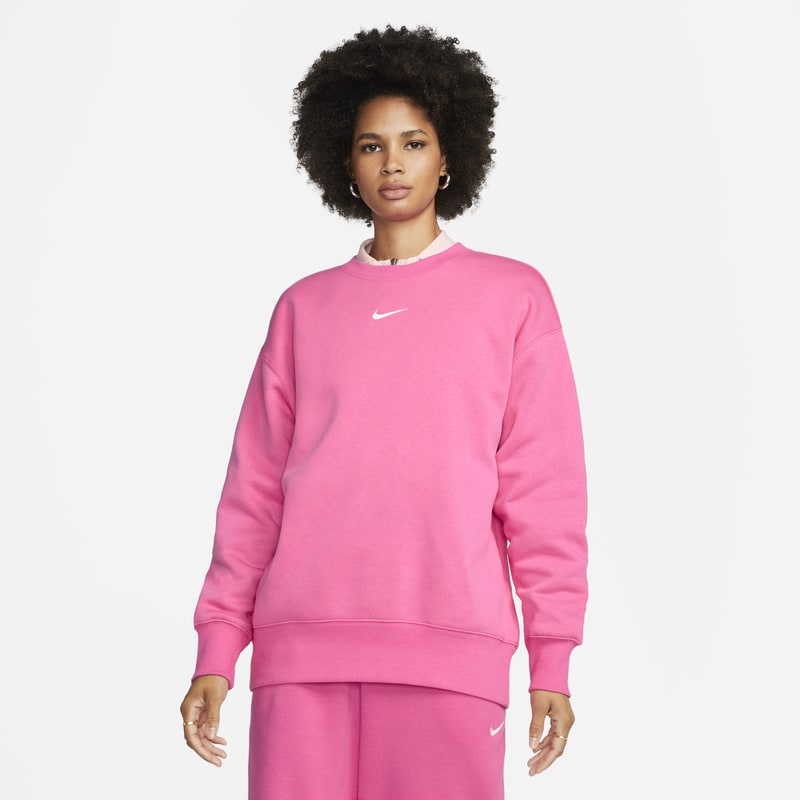 Nike Sportswear Phoenix Fleece Women's Oversized Crew-Neck Sweatshirt - Pink